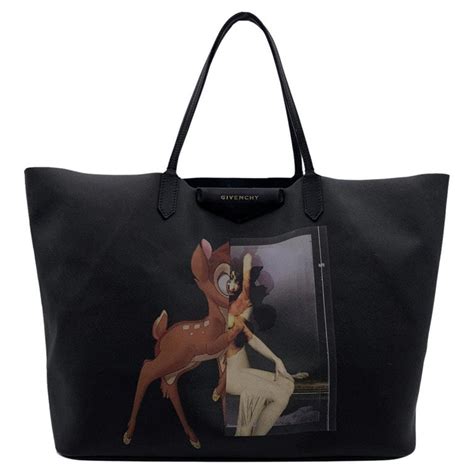 Givenchy x Disney Antigona Bambi Print Canvas Tote Shoulder 